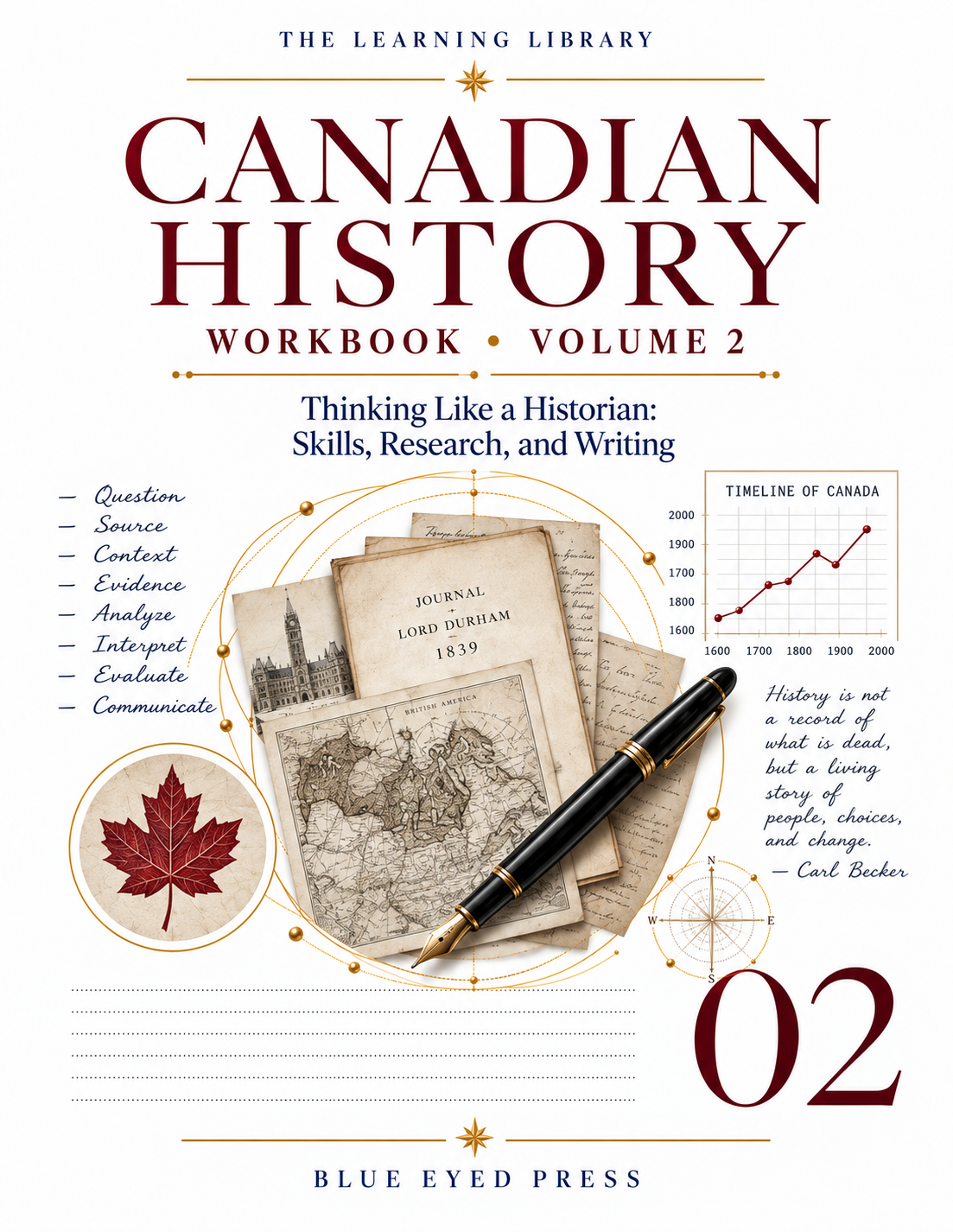 Cover of Canadian History Workbook, Volume 2